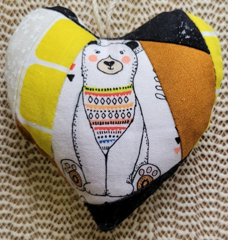 Xmas Ornament - Polar Bear Heart
