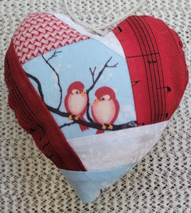Xmas Ornament - Songbirds Heart